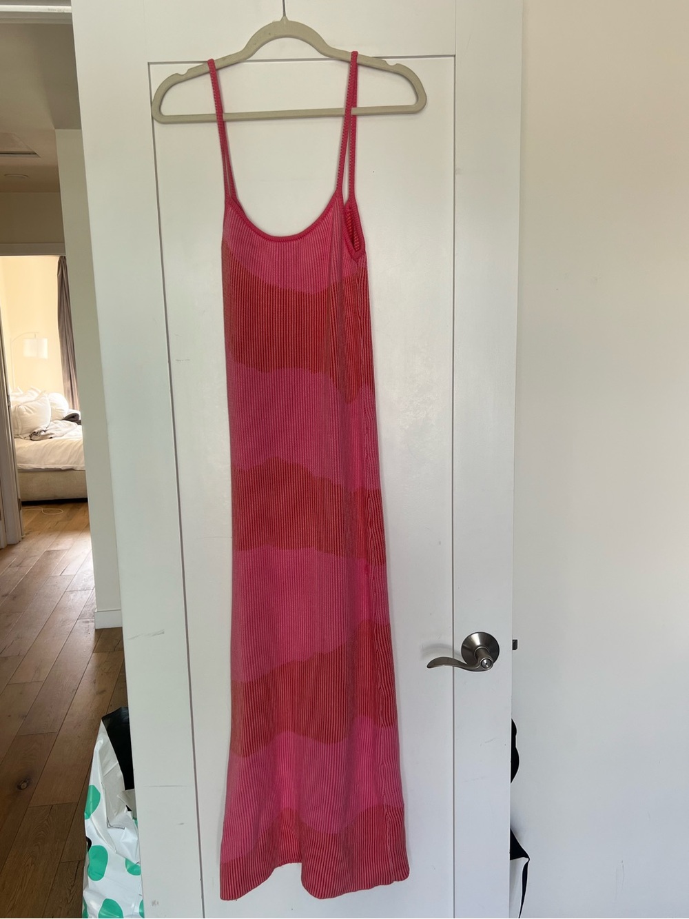 Women’s Pink Striped Maxi Dress - Brand Unspecified